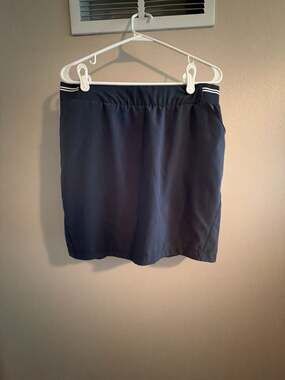 Kyodan Golf Skort Size Large Navy Blue Active Skirt with Built-In Shorts